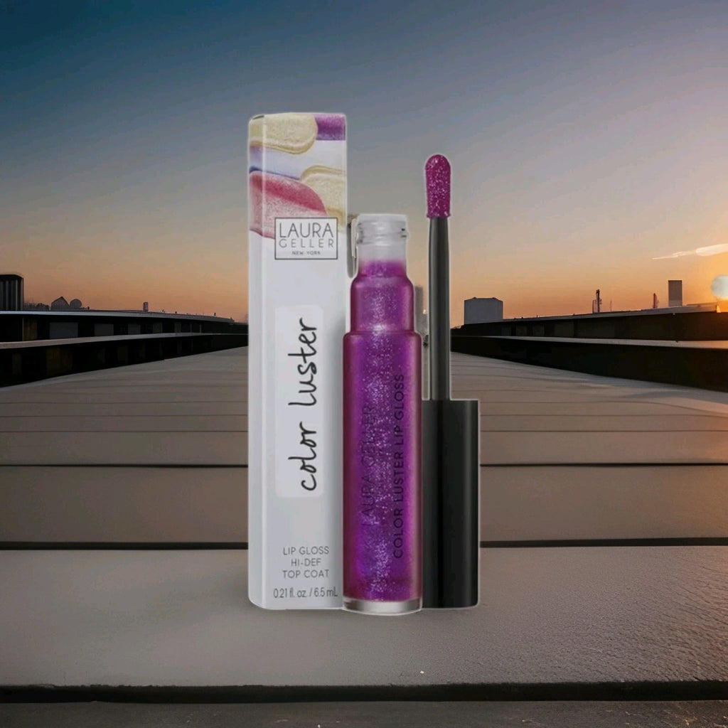 Laura Geller COLOR LUSTER High Def Lip Gloss Top Coat, Amethyst Glaze  .21 fl...1