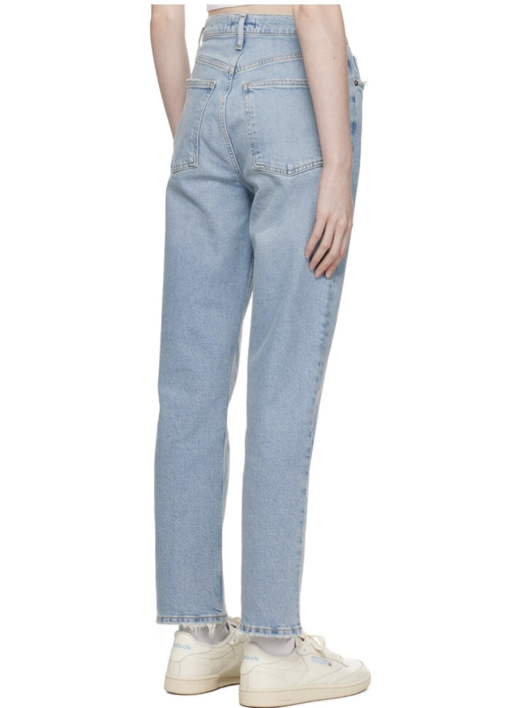 AGOLDE Stovepipe High-Rise Straight Jeans light blue Sz 27 2