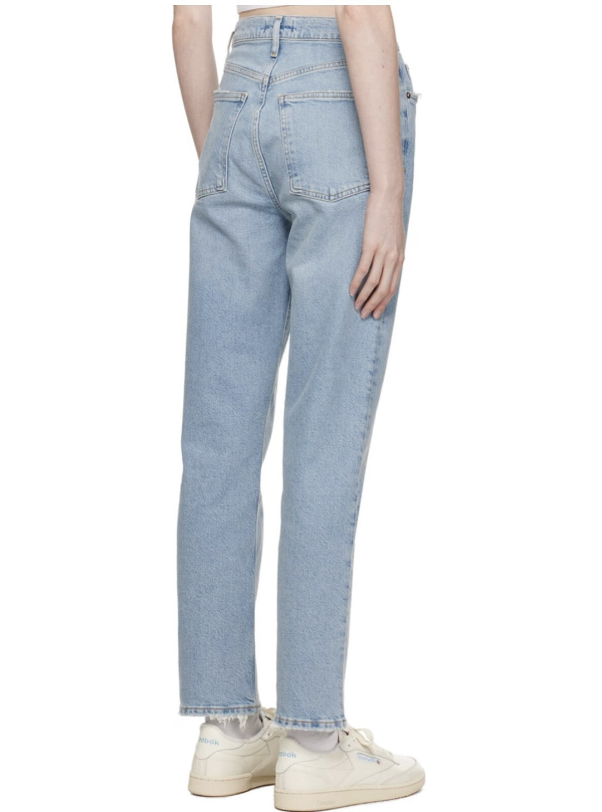 AGOLDE Stovepipe High-Rise Straight Jeans light blue Sz 27 2