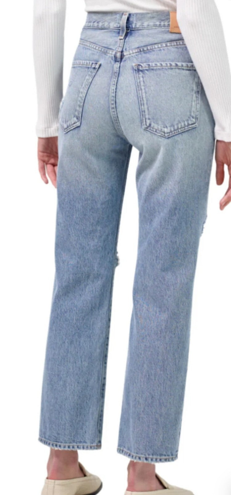 $298 NEW! NWT CITIZENS OF HUMANITY Emery Crop Relaxed Straight Size 27 COH 1