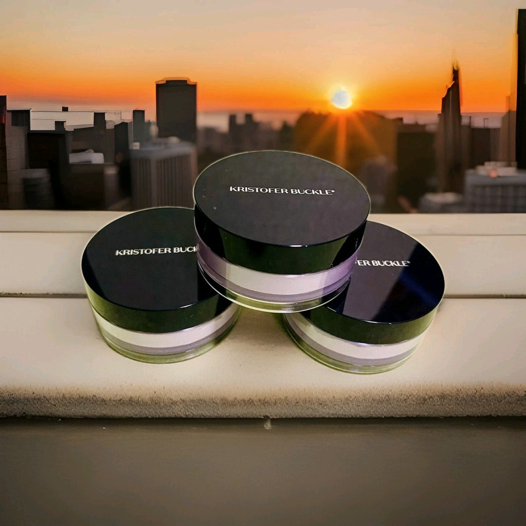 Lot Of 3 Kristopher Buckle Translucent Loose Setting Powder 0.37 oz.New No Box0