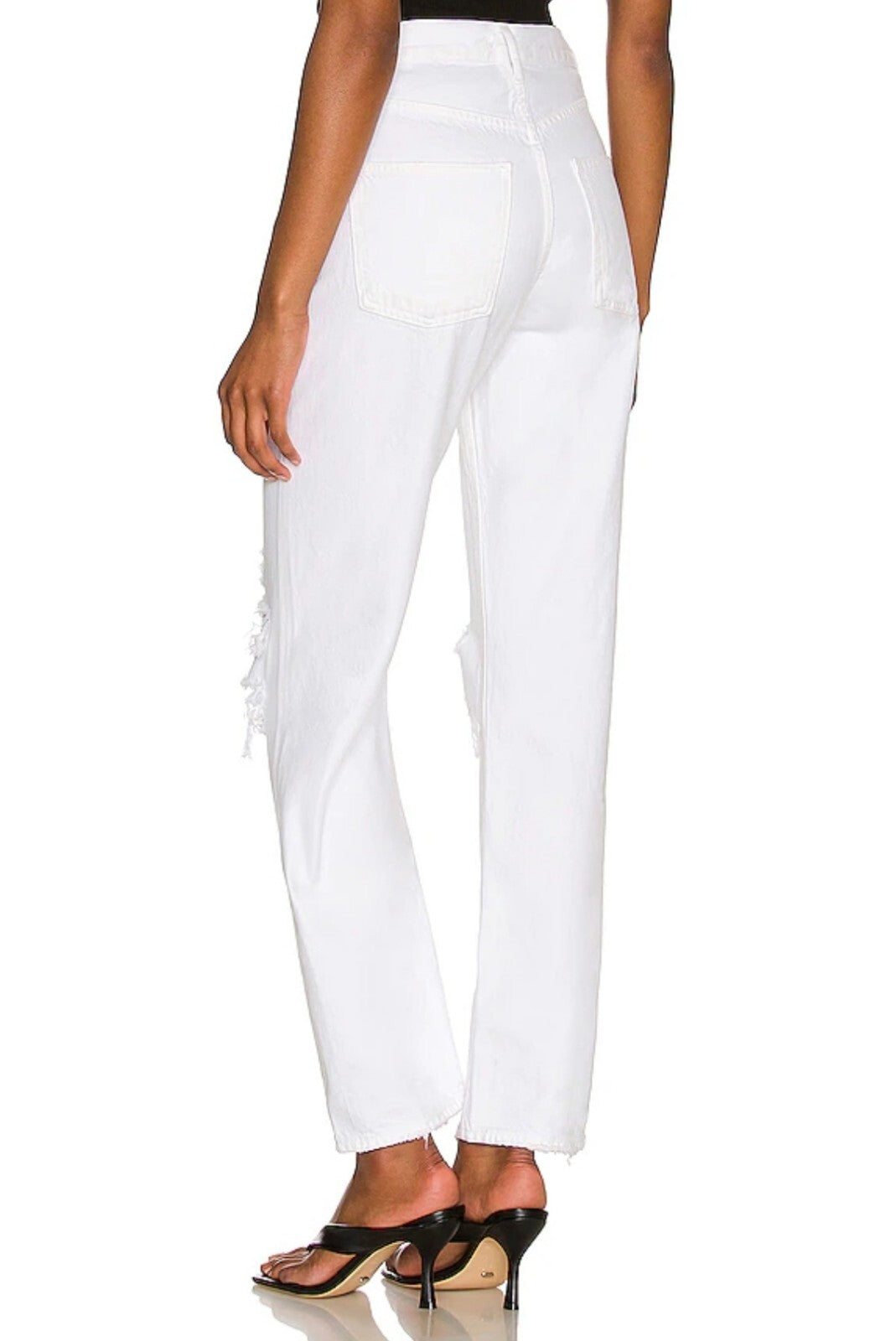 NEW AGOLDE 90's Mid-Rise Loose Jean Vanish Ripped Distressed 100% Sz 27 90s2