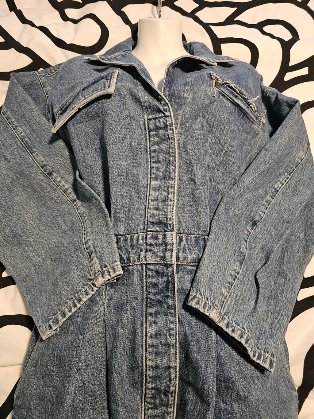 $348 Citizens of Humanity Women's Blue Denim Gema Dress Sz 4 - SAMPLE 3