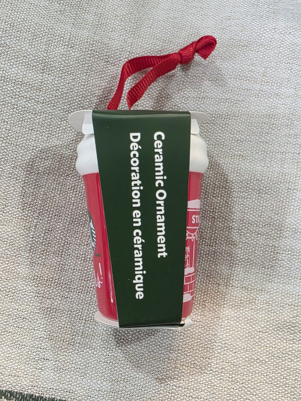 NEW Starbucks 2025 Christmas Holiday Cheers Store Front Red Cup Ornament2
