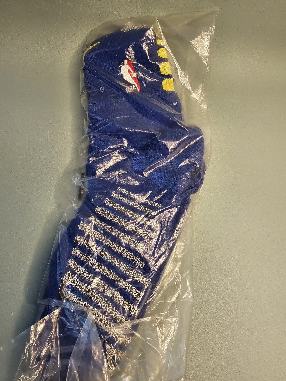 Nike 2XL NBA Authentics Team Issued  Warriors Ankle Socks Blue PSX 822-4972