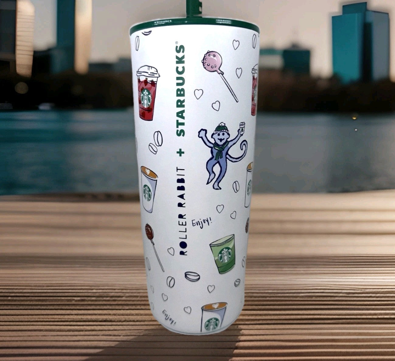 Starbucks x Roller Rabbit 2025 Limited Edition Stainless Steel Tumbler Cup New0