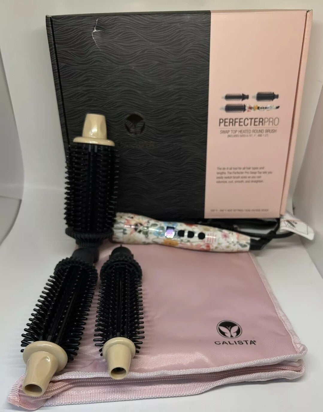 Calista Perfecter Pro Swap Top Heated Round Brush Style .75" 1" 1.5" Silk Floral0