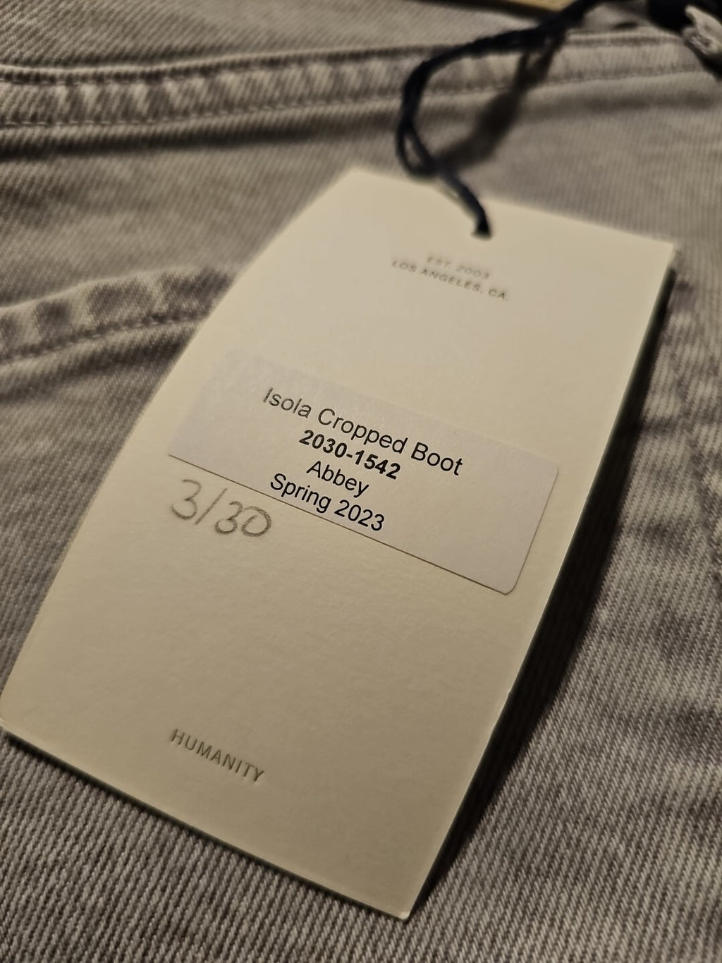 NWT Citizens of Humanity Isola Cropped Boot Jeans SZ 27 IN Abbey COH 2030-15423