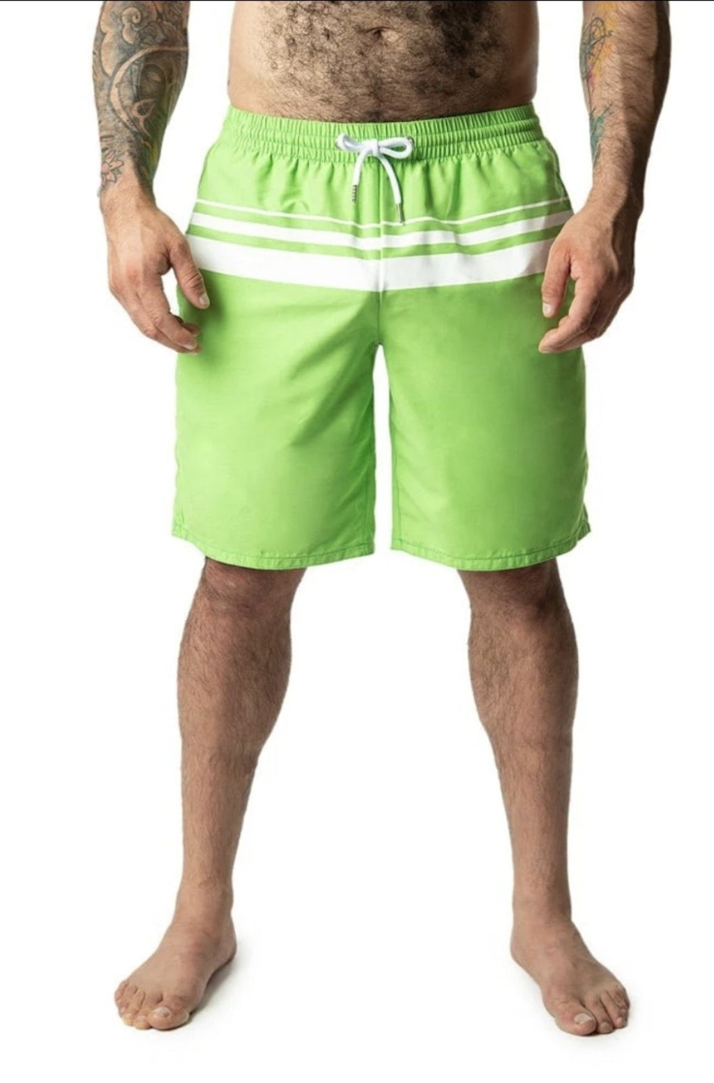 Gay Interest NASTY PIG Reveal Board Shorts  XL Neon Green BRAND NEW! 0