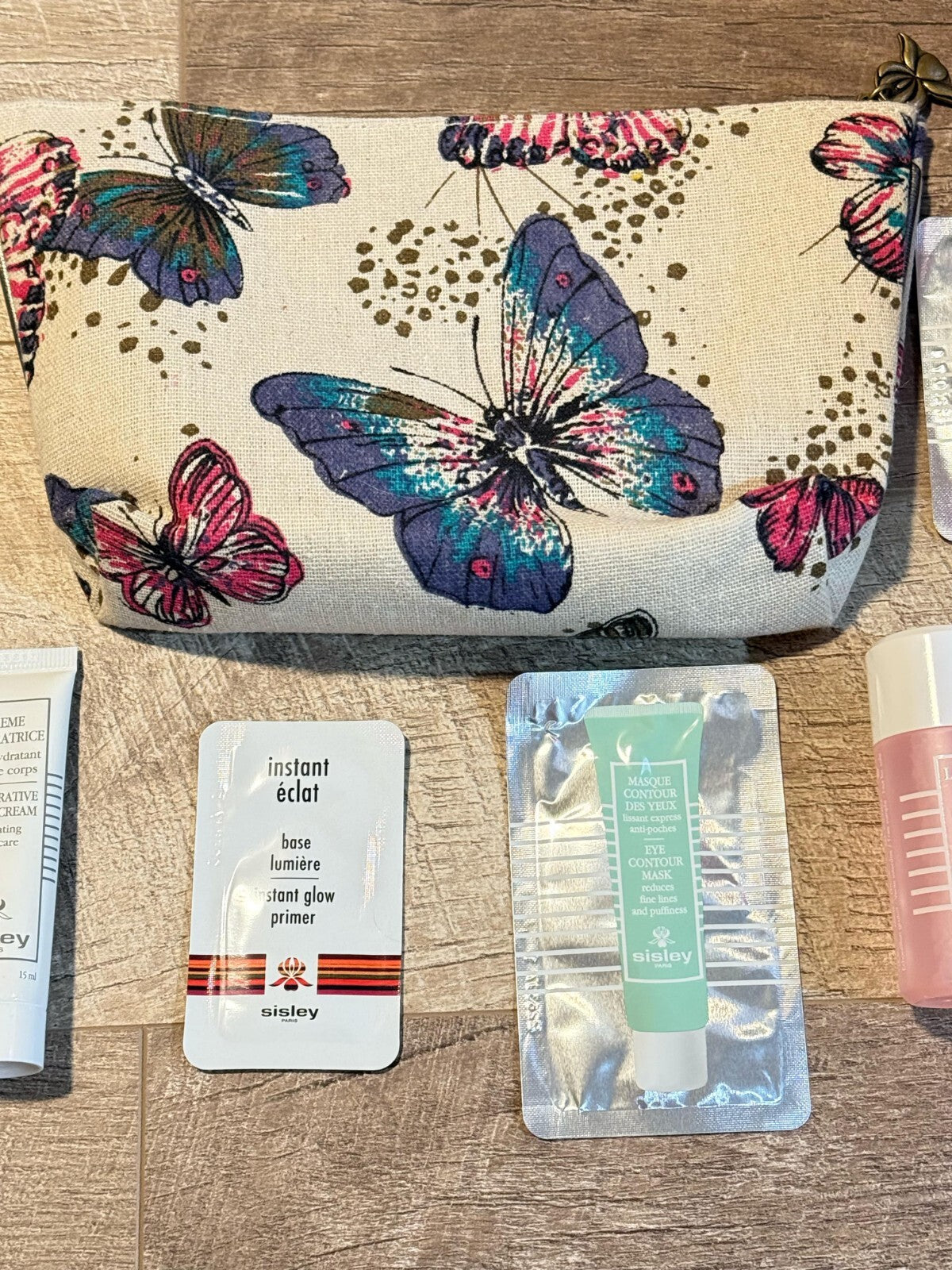 Sisley Paris 9 Piece Set Makeup Skincare Cosmetics Bag Gift Travel 3