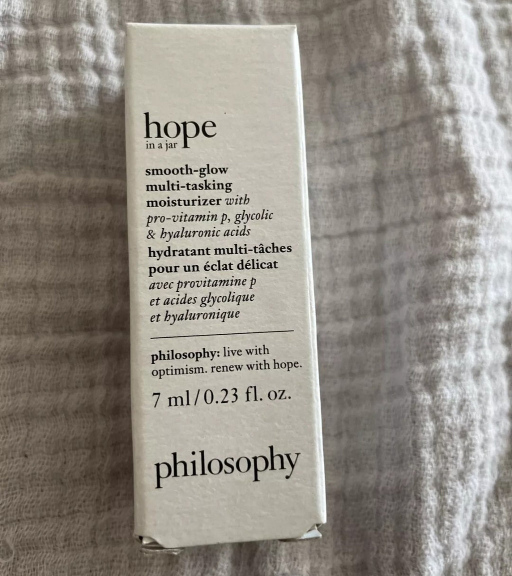 Philosophy Hope In A Jar Smooth Glow Multitasking Moisturizer 0.23oz 7mL Mini0