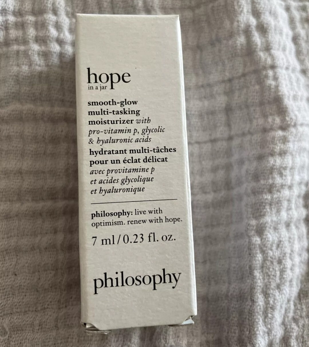 Philosophy Hope In A Jar Smooth Glow Multitasking Moisturizer 0.23oz 7mL Mini0