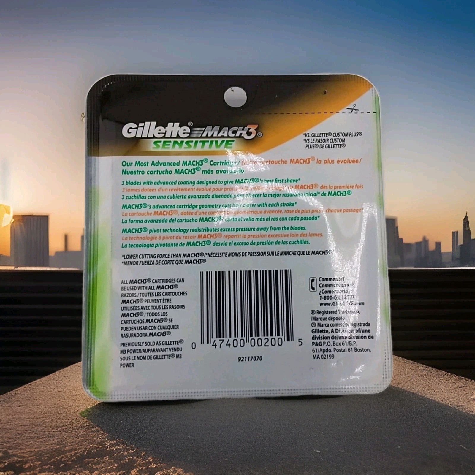 Gillette Mach 3 Sensitive Power 10 Refill Cartridges1