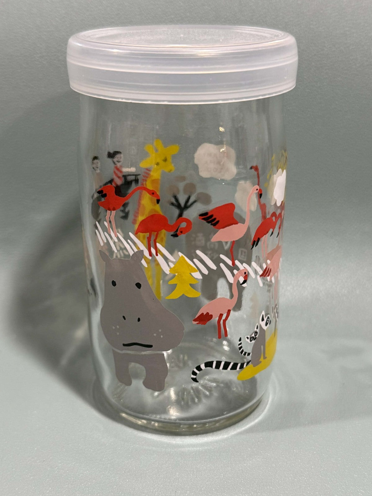 Asahiyama Zoo Collectible Glasses Set of 3 w Lids Japan Animal Tumblers Polar 2