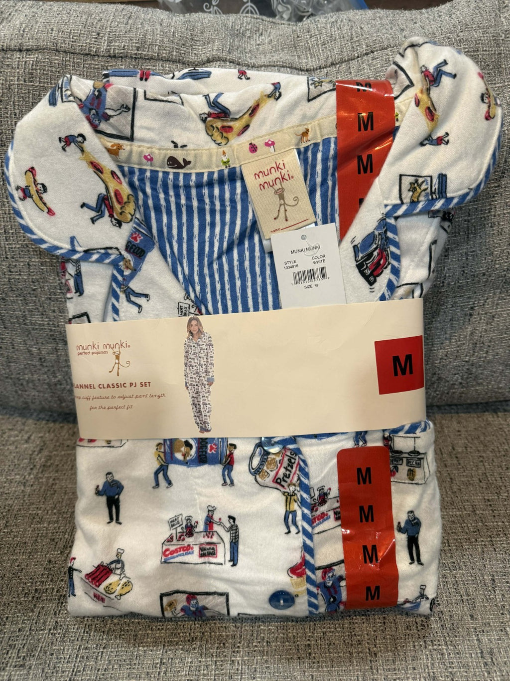 Munki Munki Women's Costco Pajama Set Size M Holiday Winter Fleece NWT Cozy NEW0