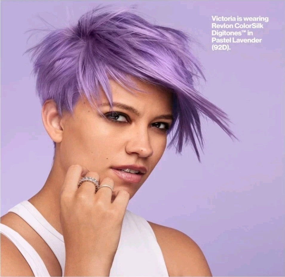 3 × Revlon Colorsilk Digitones W/ Keratin Perm Hair Color 92D PASTEL LAVENDER  5