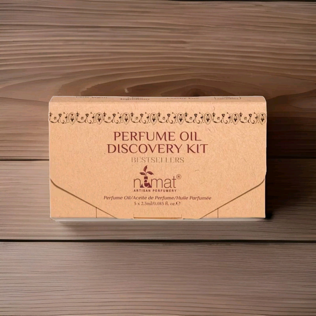 Nemat Perfume Oil Discovery Set 5 x2.5ml/0.85floz Rollerball Minis: Amber & More2