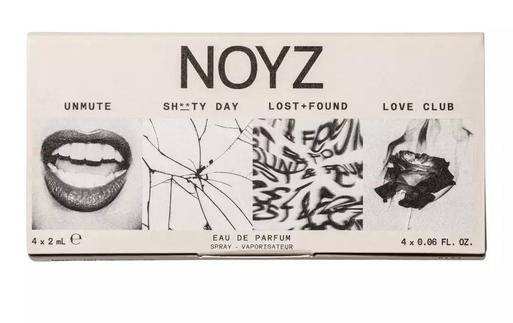 New NOYZ Discovery Kit Eau De Parfum NIB 4 Piece Unmite, Love Club, Lost + Found1