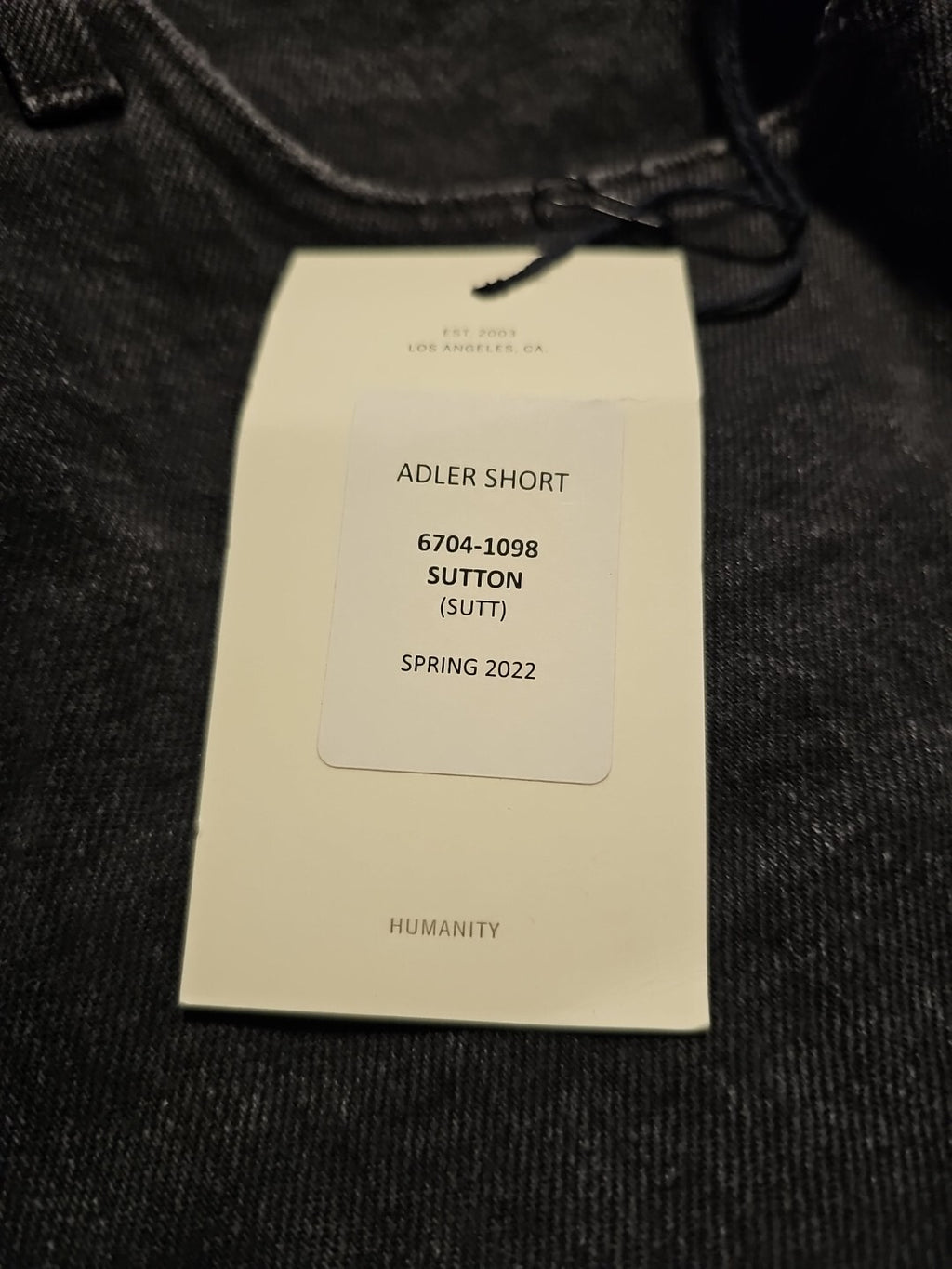 NWT Citizens Of Humanity The Adler Shorts Men's 32 Sutton Distressed SHORT Blk5