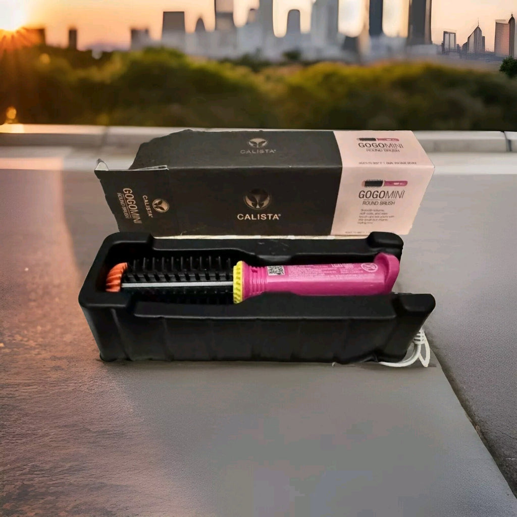Calista GoGo Mini 2.0 Round Brush Hair Styling Tool 1" Barrel Pink 0