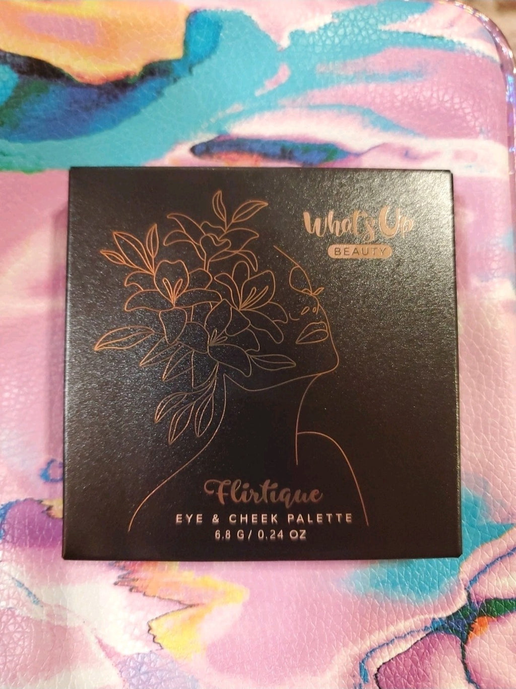 What's Up Beauty Flirtique Eye & Cheek Palette 6.8g New In Box 2