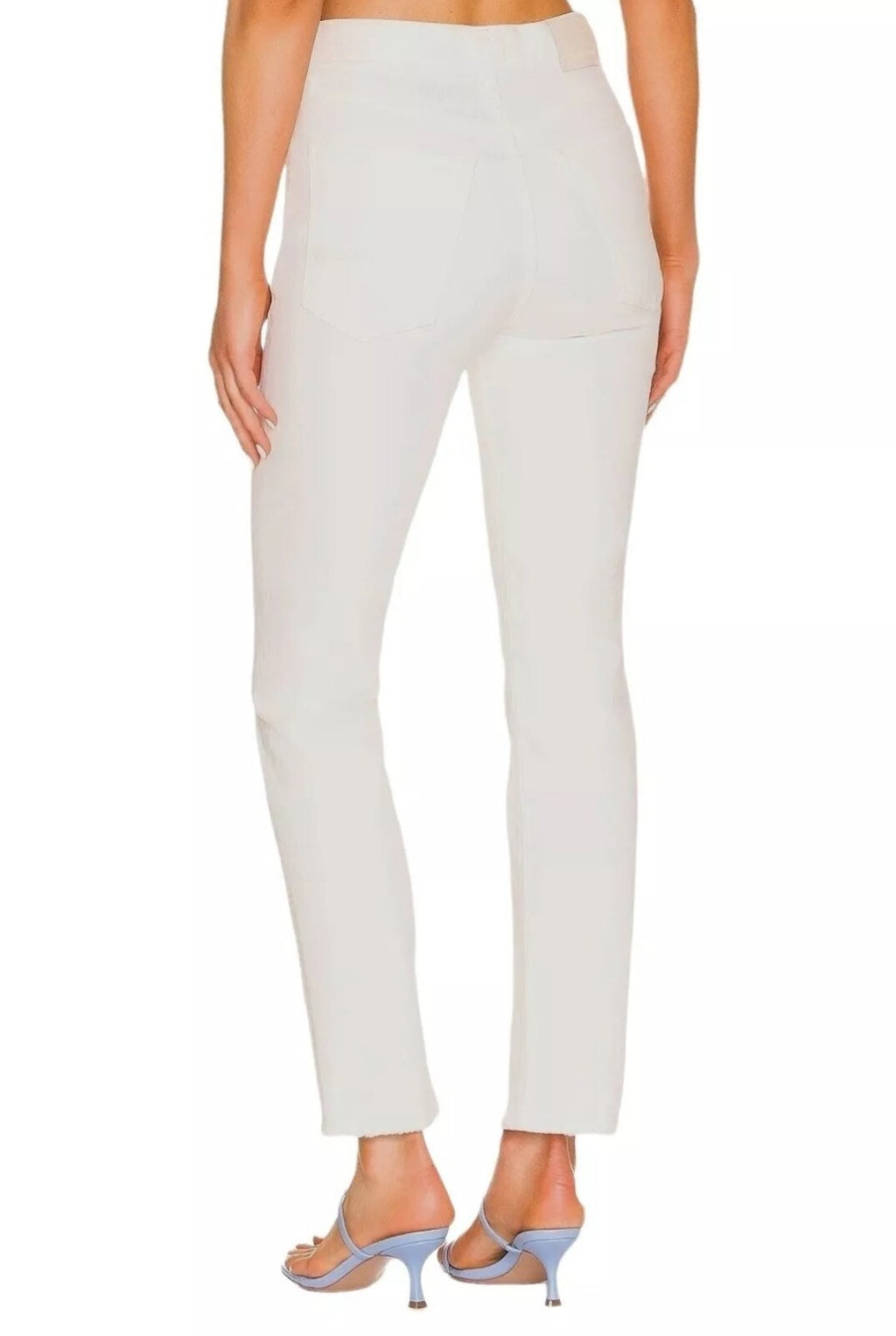 $198 Citizens of Humanity Daphne Crop High Rise Stovepipe Jeans Sz 27 Pannacotta2
