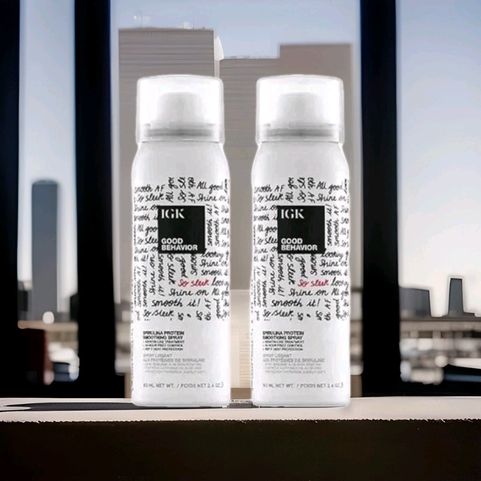 IGK - Good Behavior Spirulina Protein Smoothing - Travel Spray 2.4 oz - 2 Pack0