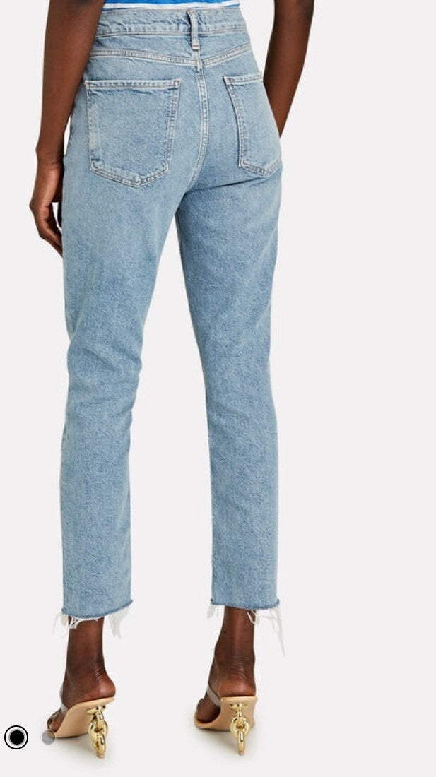 $198 NWT AGOLDE Nico High Rise Slim Fit Jeans Sz 27 Murmur A093D-12552