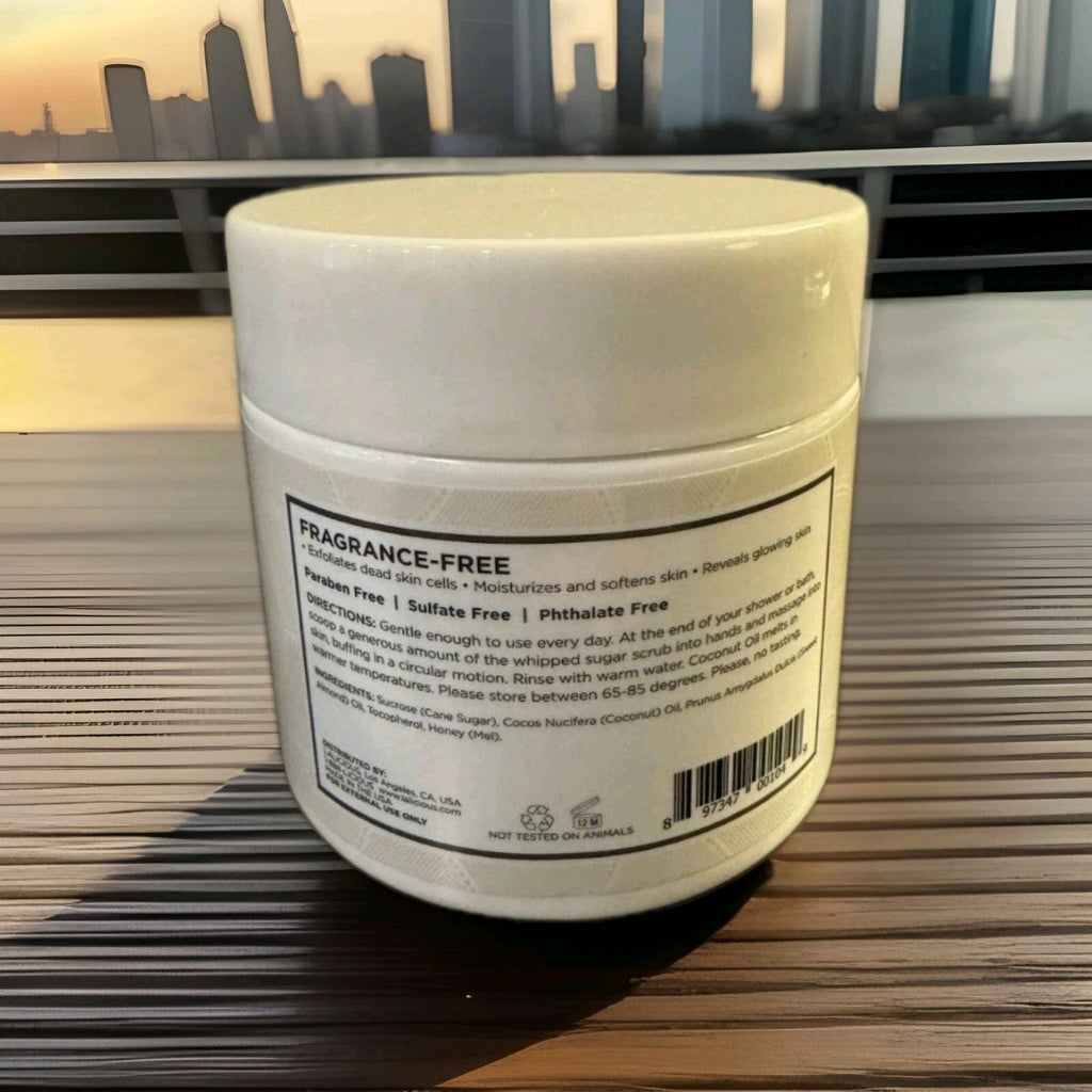 Lalicious Sugar Scrub Fragrance Free 16 oz 453 g Full Size NEW1