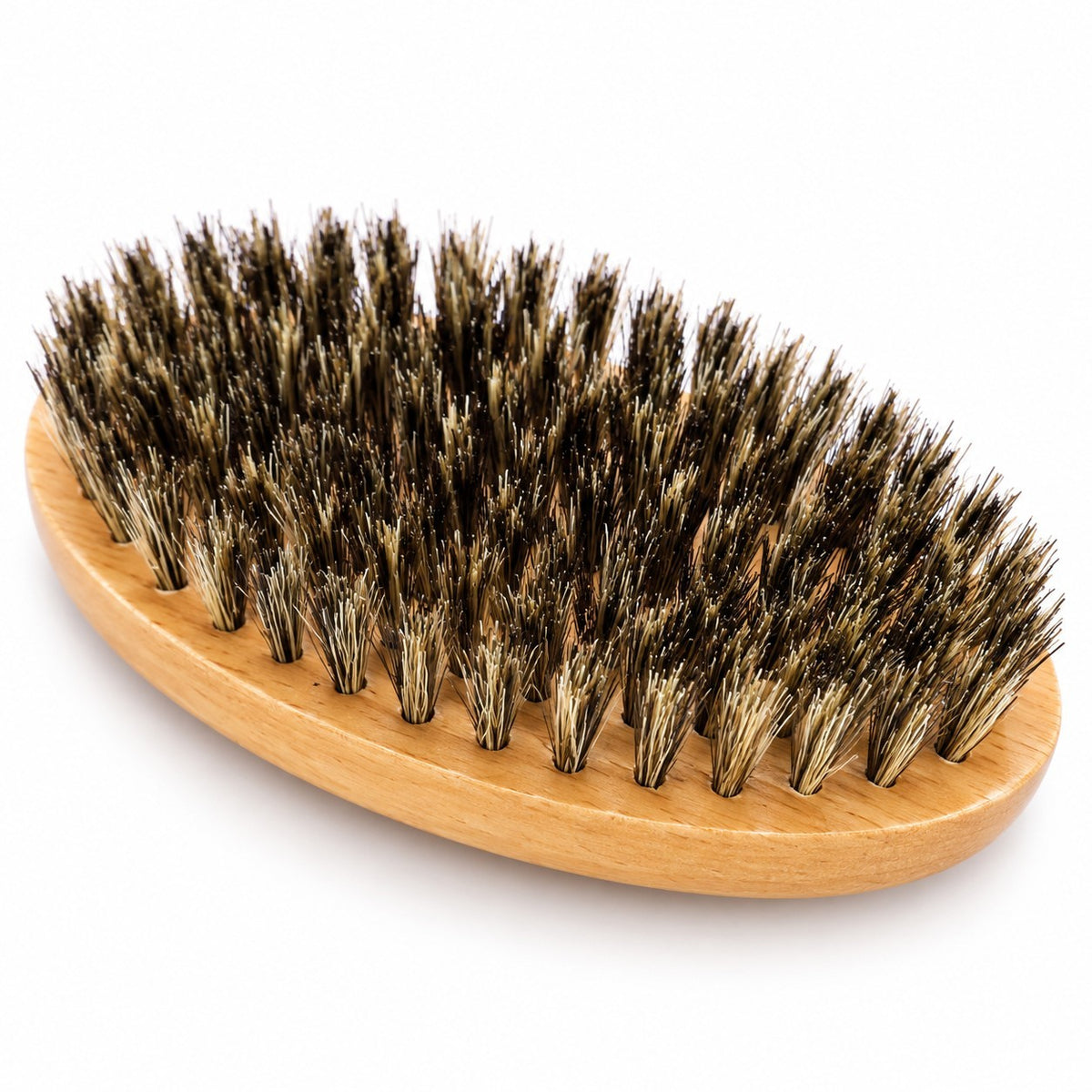 Jeremy's Razors Beard Brush Boar Bristles Oval Beechwood Grooming New Box2
