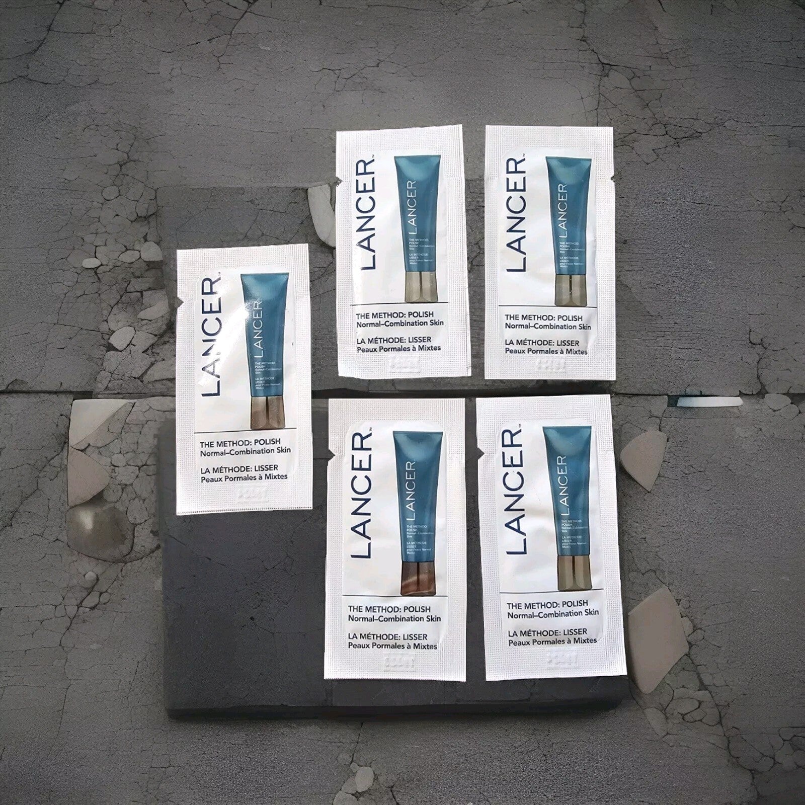 5 X Lancer The Method POLISH Normal - Combination Skin 5g .17 Oz Ea Sample Lot 0
