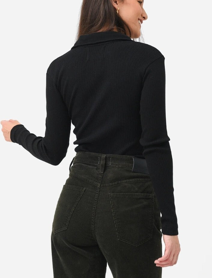 Citizens of Humanity -  Alba Polo Black - Size XS COH Anthropologie NWOT3