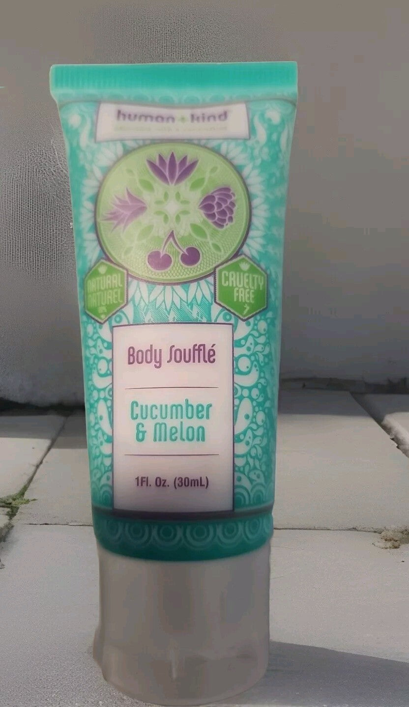 HUMAN + KIND Body Souffle Cucumber Melon 1oz 30ml Lot Of 3 Natural Cruelty Free1
