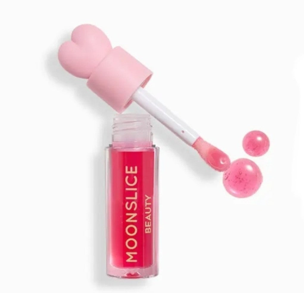 Moonslice Beauty Lip Oil Shade: Raspberry Kiss NIB Full Size Exp 2029 Vegan1