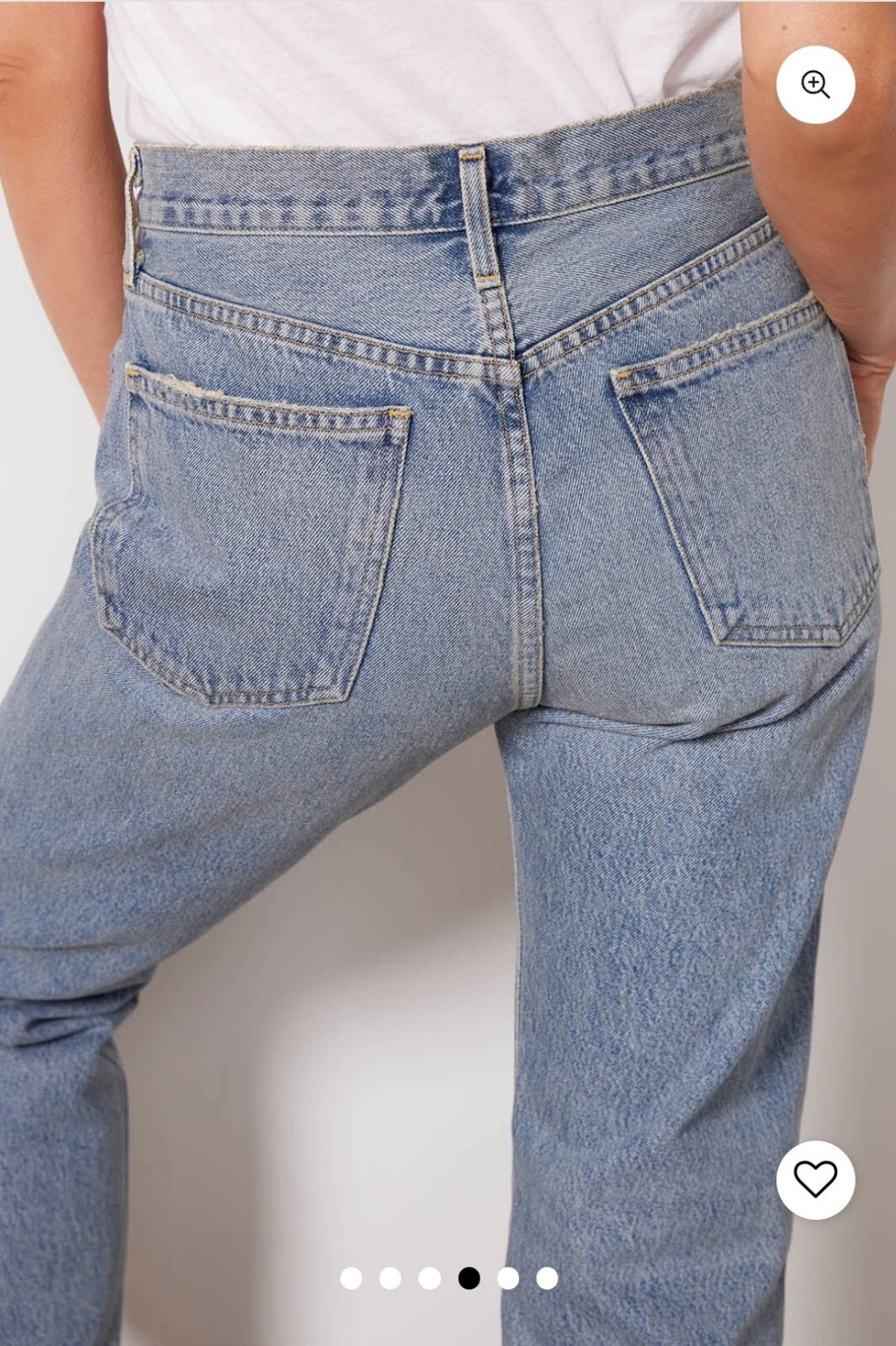 NWOT AGOLDE PARKER High Rise Jeans In Facade Sz 25 NWOT A113B-811 Mom1