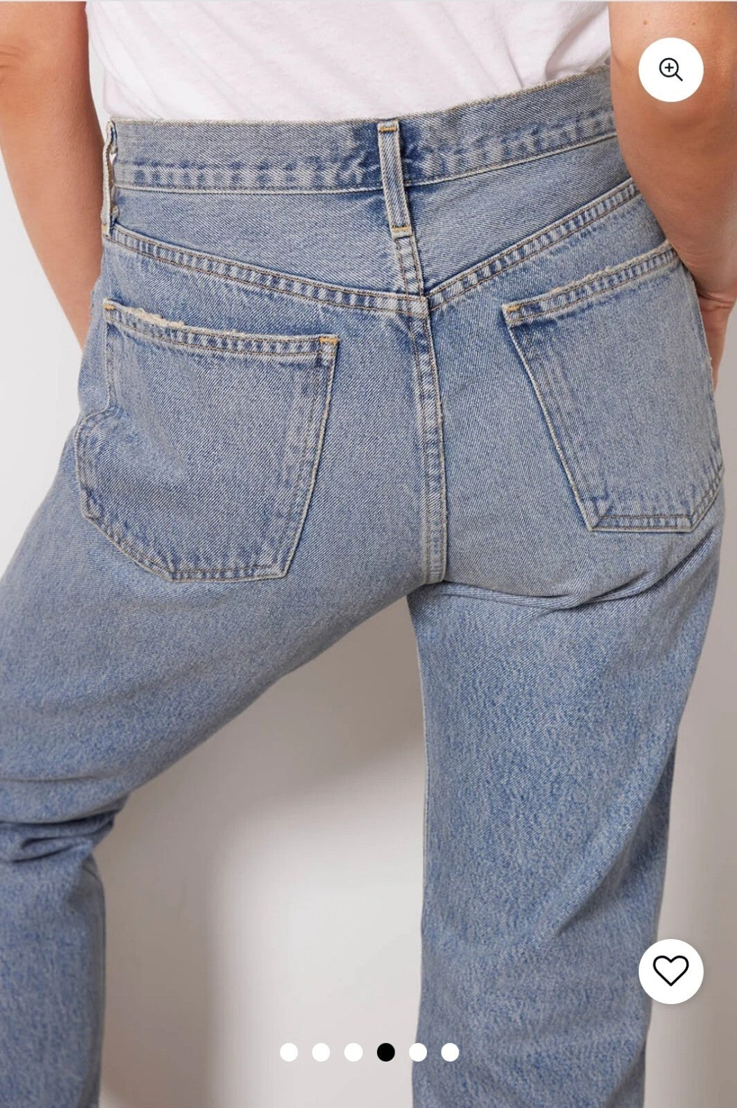 NWOT AGOLDE PARKER High Rise Jeans In Facade Sz 25 NWOT A113B-811 Mom1