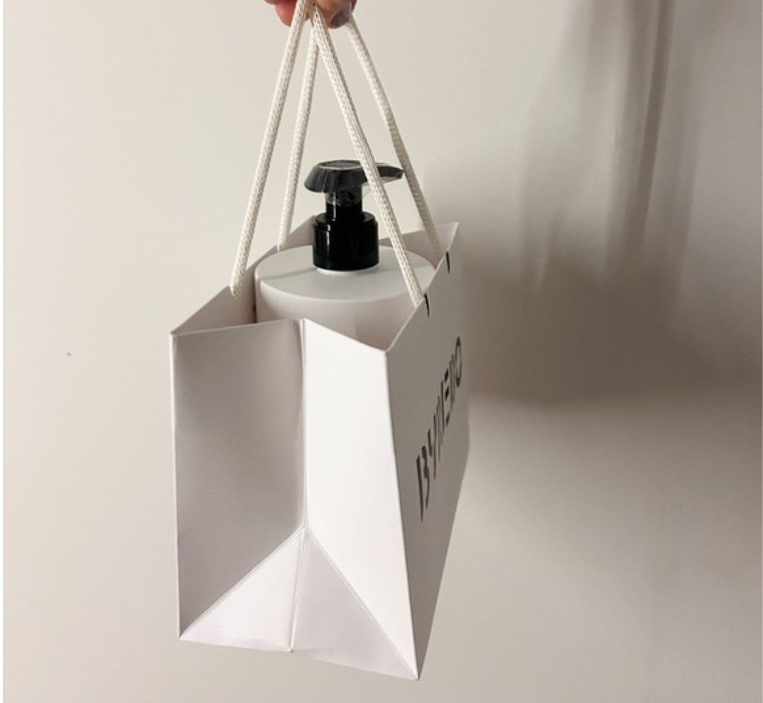 10 X BYREDO White Heavy-Duty Paper Shopping Gift Bag 6 x 5 x 35