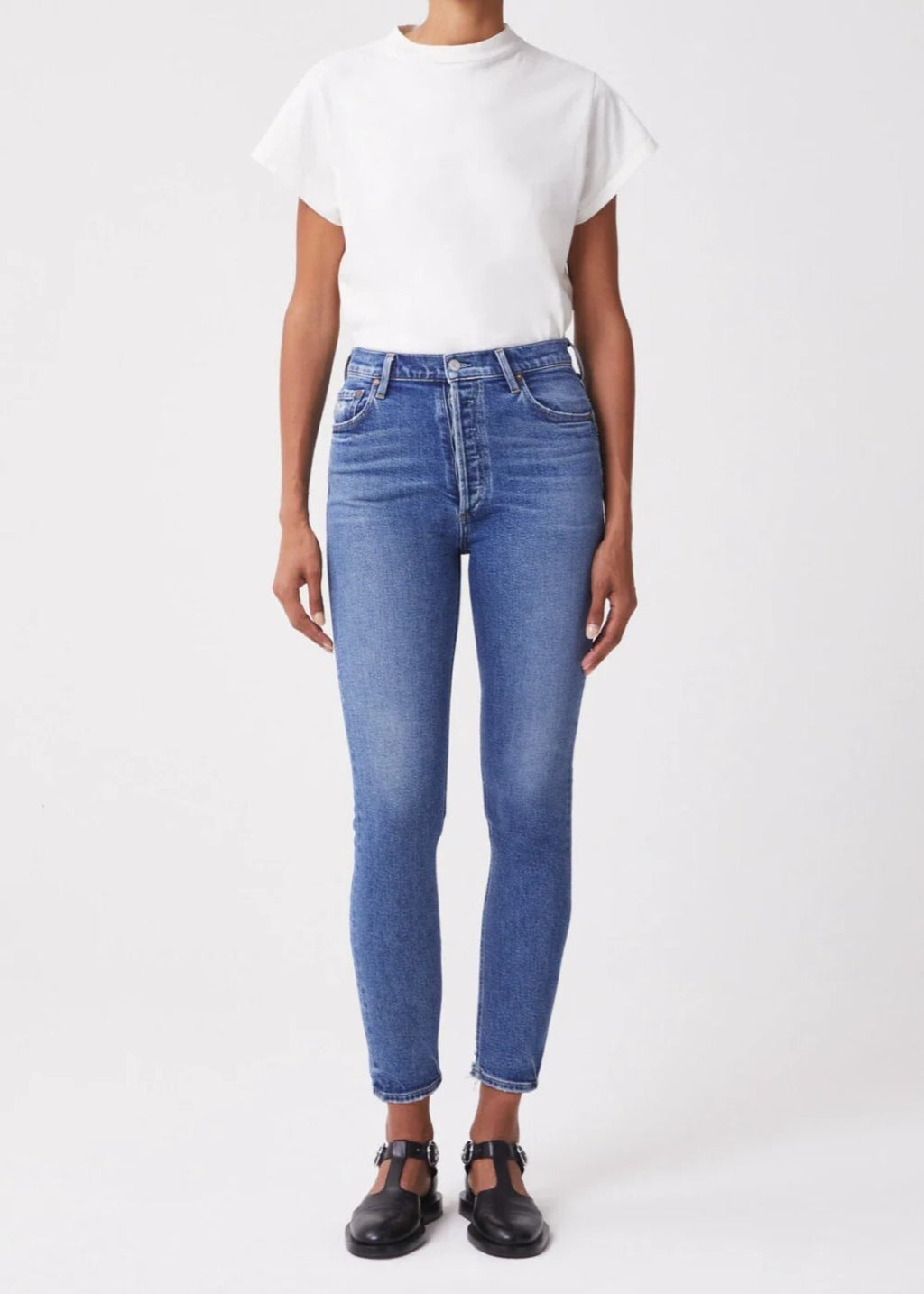 $198 NWT AGOLDE Nico High Rise Slim Fit Jeans Sz 27 Betray A093E-1256 1