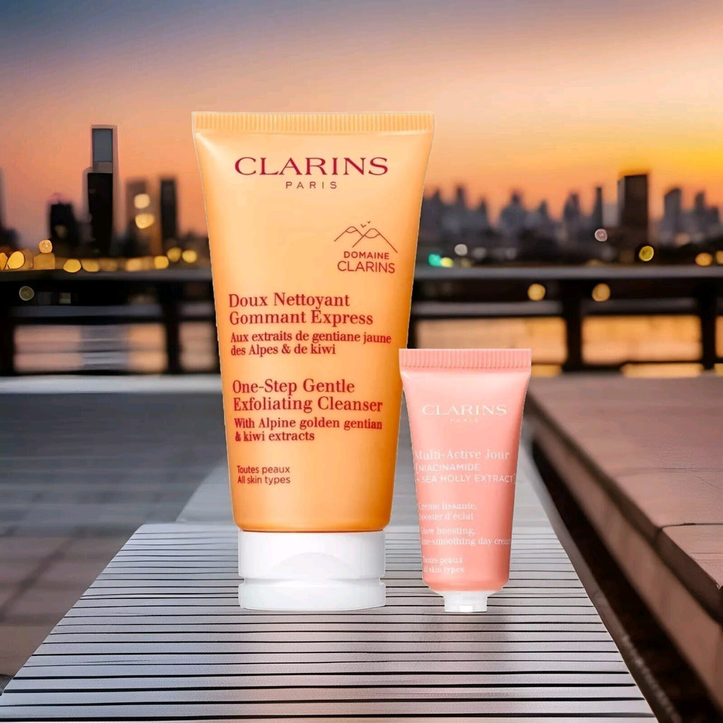 Clarins Polish,  Glow & Go Gift Set Cleanser & Day Cream - MINI SET 1