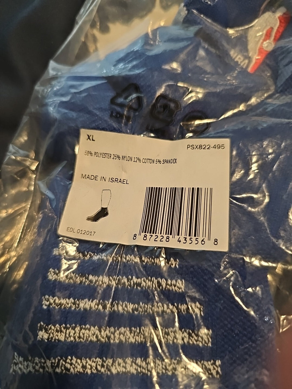 Nike XL NBA Authentics Team Issued Detroit Pistons Ankle Socks Blue PSX 822-4953