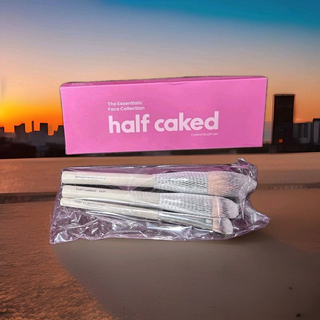Half Caked Face Makeup Brush SET OF 3 Pieces 205, 120. 260 NIB1