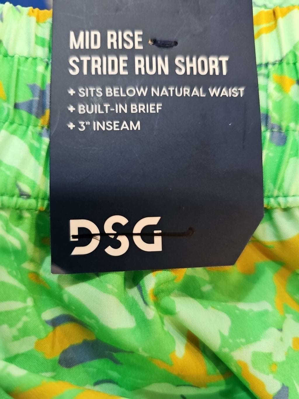 DSG Women's Stride Mid-Rise Run Short Fresh Green Pickleball 3 In Size XS1