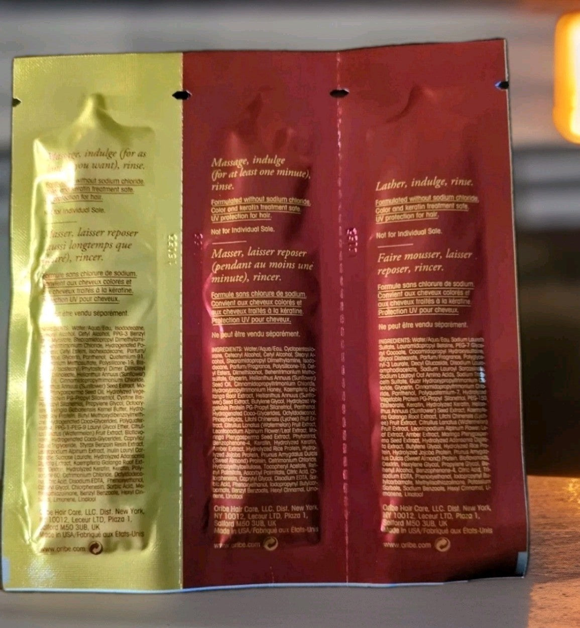 Oribe Beautiful Color Shampoo & Conditioner Plus Masque 0.23oz Sample Each1