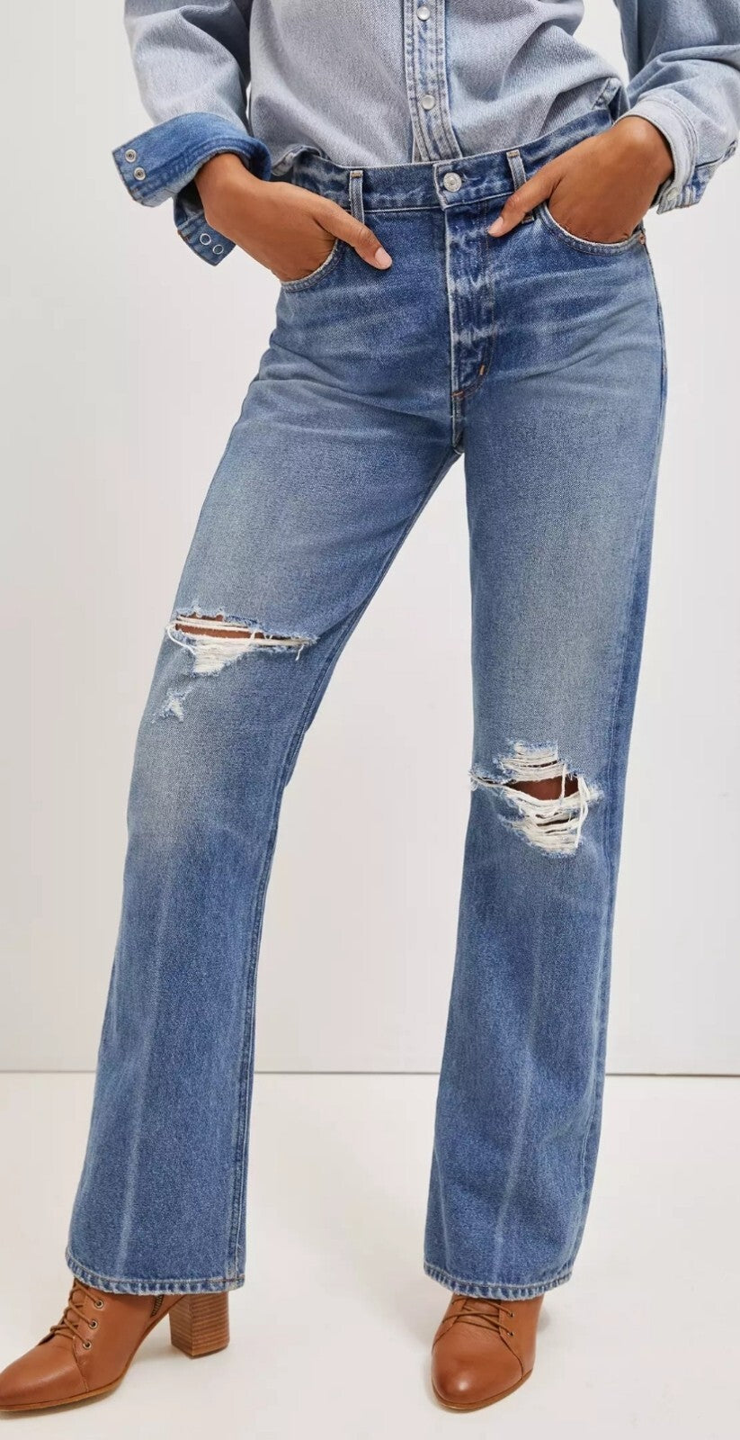 NWT Citizens of Humanity Libby High Rise Bootcut Jeans Sz 27 COH Mom1