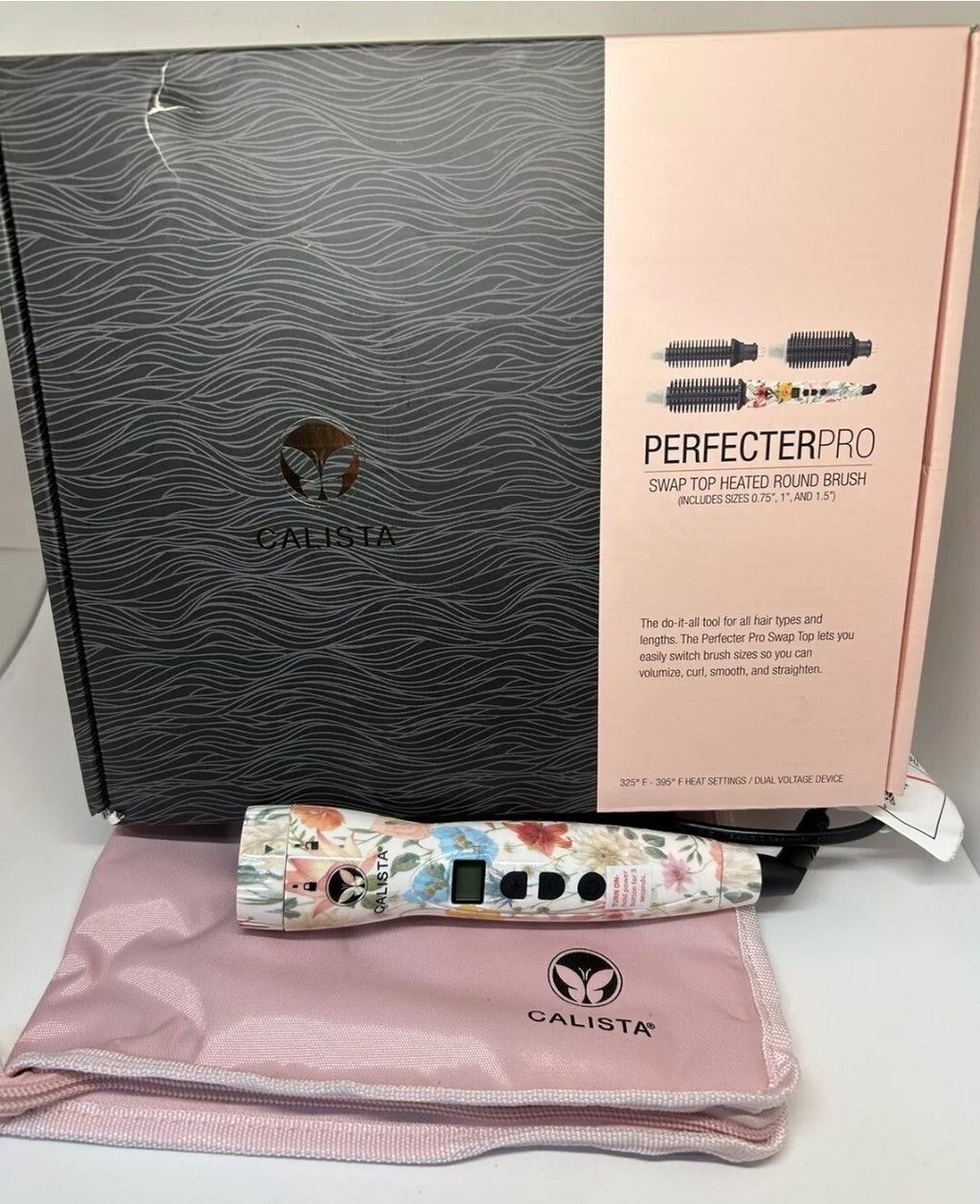 Calista Perfecter Pro Swap Top Heated Round Brush Style .75" 1" 1.5" Silk Floral1