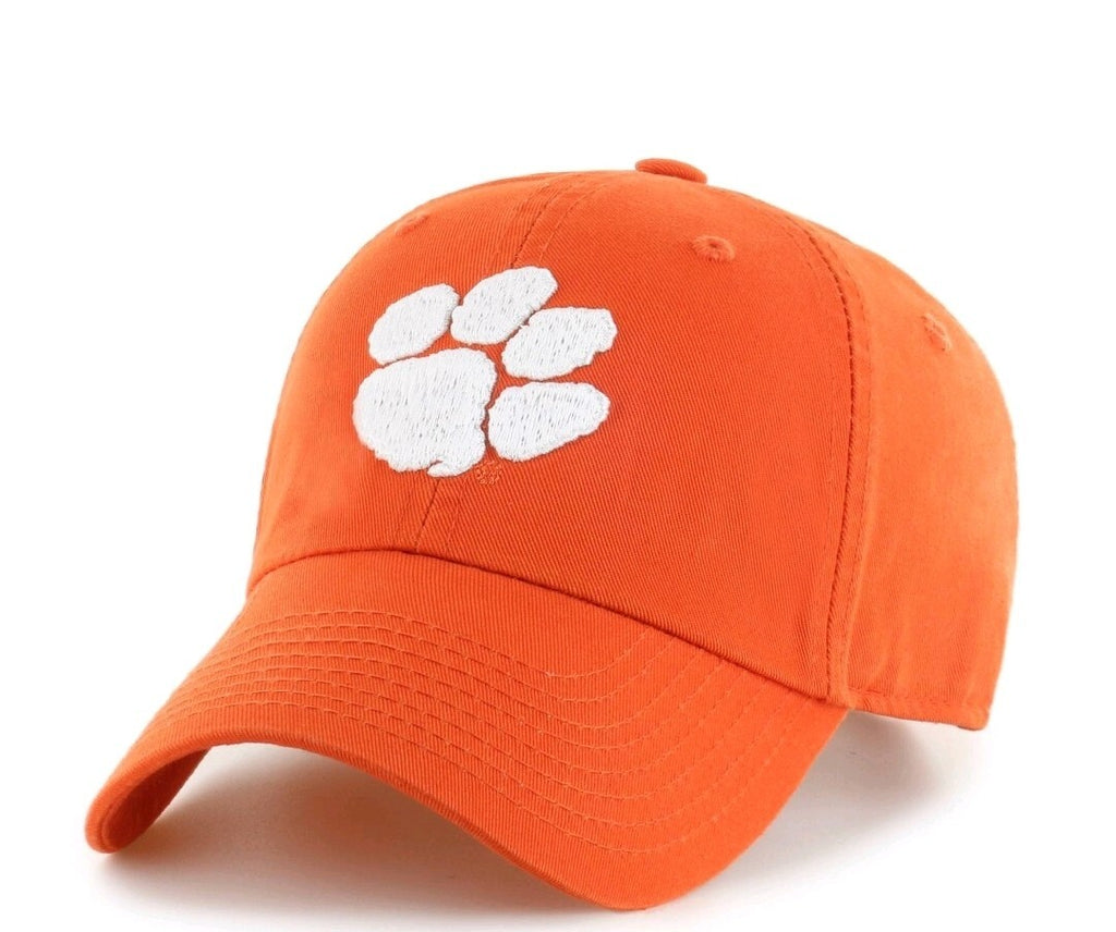 NCAA Clemson Tigers Men's Clean Up Fabric Washed Relaxed Fix Hat0