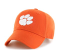 NCAA Clemson Tigers Men's Clean Up Fabric Washed Relaxed Fix Hat0