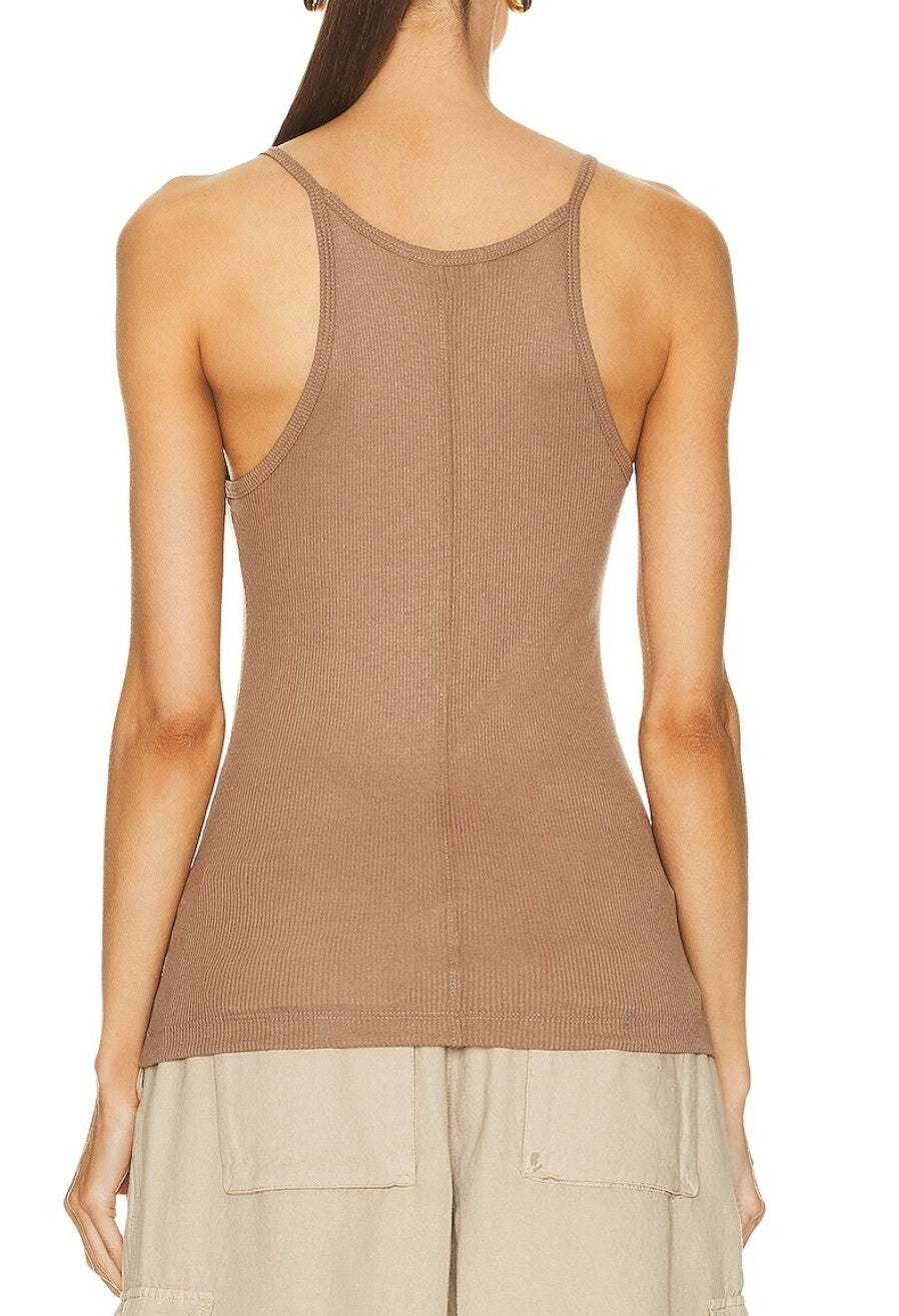 Agolde Womens Cali Tank Top White Small Ribbed Minimalist A7206-1416* See Descri1