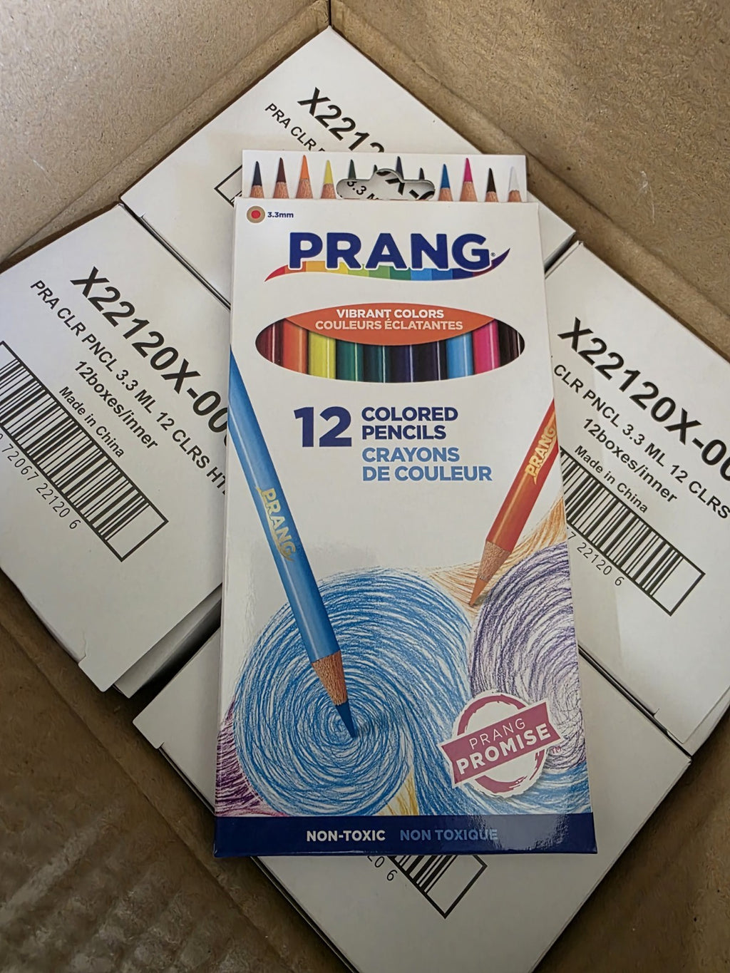 576 Prang Colored Pencils 12 Count CASE 48 Packs 576 Pencils 3.3mm NEW Bulk Lot 0