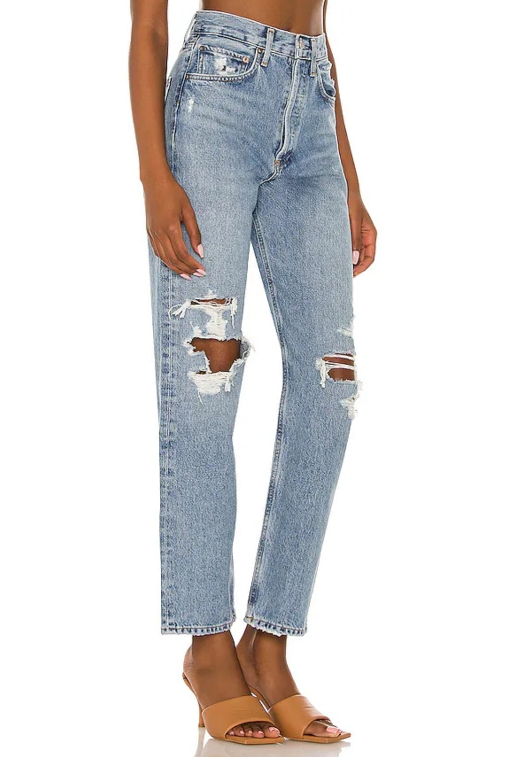 Agolde 90's Crop MID RISE LOOSE STRAIGHT Jeans Size 27 NWT  A173B-1206 Suspend 1